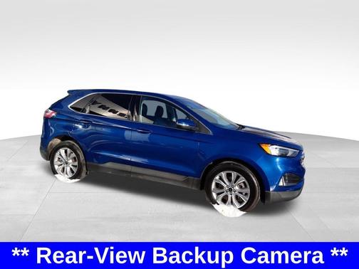 Atlas Blue Metallic 2024 Ford Edge Titanium