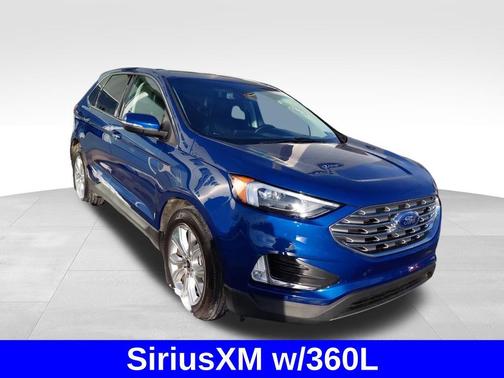Atlas Blue Metallic 2024 Ford Edge Titanium