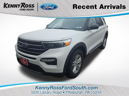 Star White Metallic Tri-Coat 2021 Ford Explorer XLT
