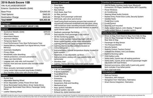 2016 Buick Encore Base