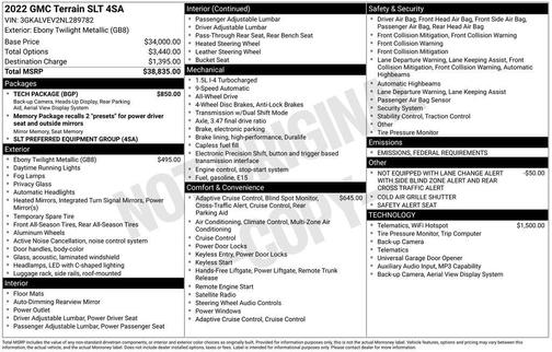 2022 GMC Terrain SLT