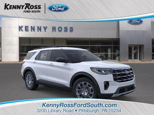Space White Metallic 2026 Ford Explorer Active