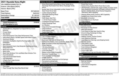 2021 Hyundai KONA NIGHT