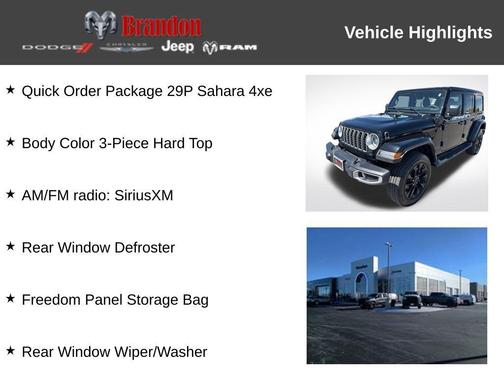 Black Clearcoat 2025 Jeep Wrangler 4xe Sahara
