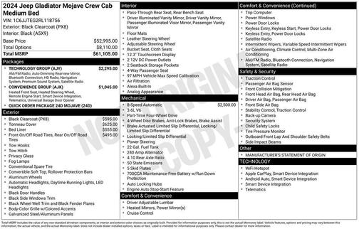 2024 Jeep Gladiator Mojave