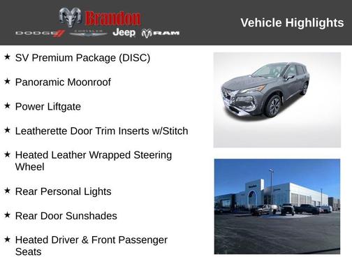 Gun Metallic 2023 Nissan Rogue SV