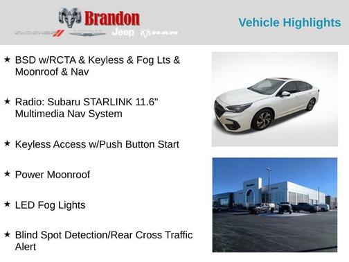 Crystal White Pearl 2024 Subaru Legacy Premium