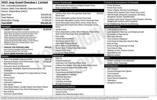 2025 Jeep Grand Cherokee L Limited