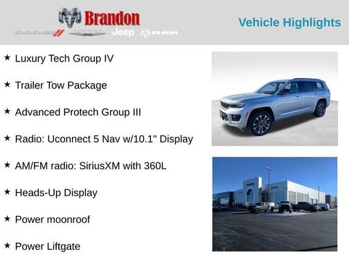 2025 Jeep Grand Cherokee L Overland