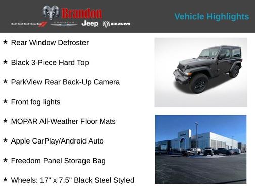 Granite Crystal Clearcoat Metallic 2026 Jeep Wrangler Sport