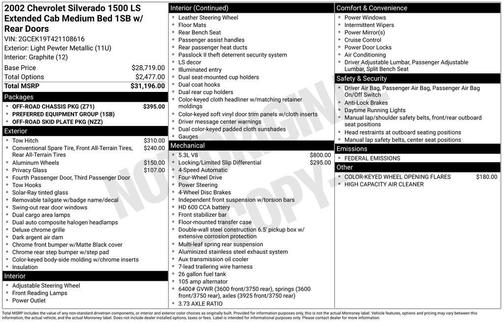 2002 Chevrolet Silverado 1500 LS Extended Cab