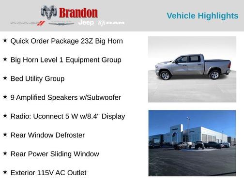 2025 RAM 1500 Big Horn/Lone Star