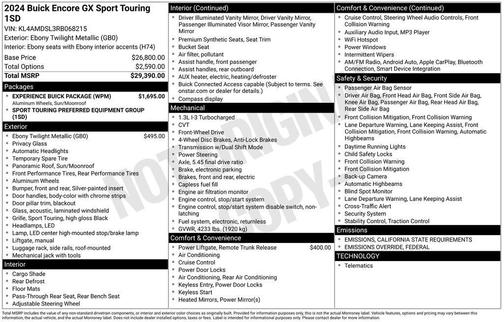 2024 Buick Encore GX Sport Touring
