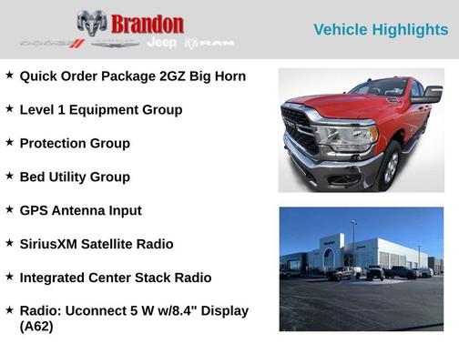 Flame Red Clearcoat 2024 RAM 2500 Big Horn