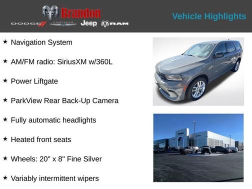 Destroyer Gray Clearcoat 2026 Dodge Durango GT