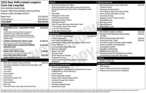 2022 RAM 3500 Longhorn