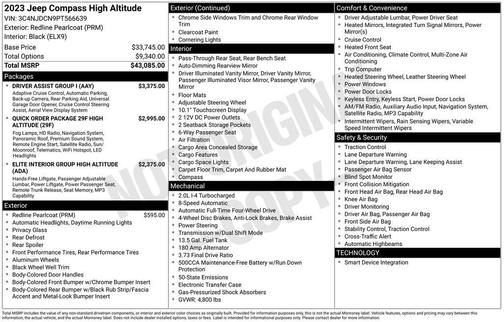 2023 Jeep Compass Altitude