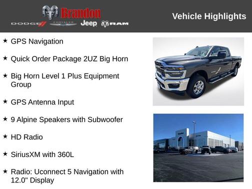 Granite Crystal Clearcoat Metallic 2026 RAM 2500 Big Horn