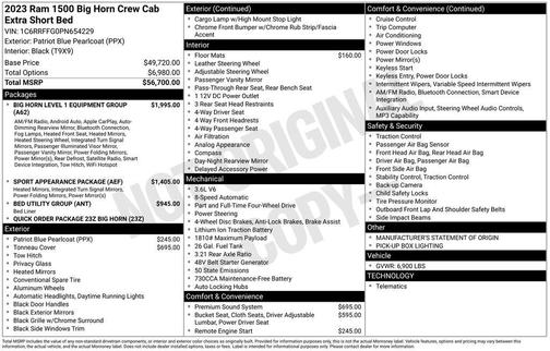 2023 RAM 1500 Big Horn