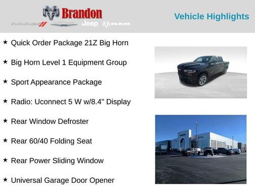 2025 RAM 1500 Big Horn/Lone Star