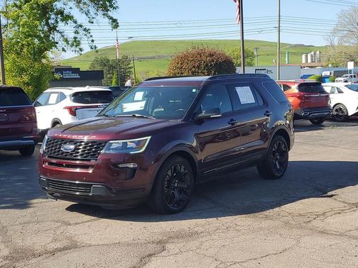 Burgundy Velvet Metallic Tinted Clearcoat 2019 Ford Explorer Sport