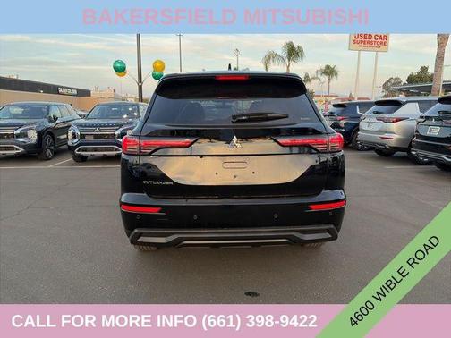 Black 2025 Mitsubishi Outlander ES 2.5 S-AWC