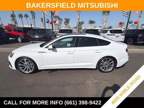 White 2025 Audi A5 Sportback 45 S Line Premium