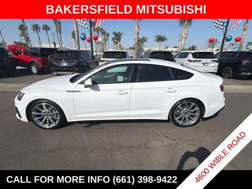 White 2025 Audi A5 Sportback 45 S Line Premium