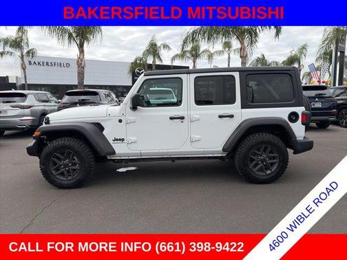 Bright White Clearcoat 2025 Jeep Wrangler Sport S