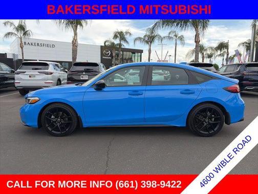 Blue 2025 Honda Civic Sport