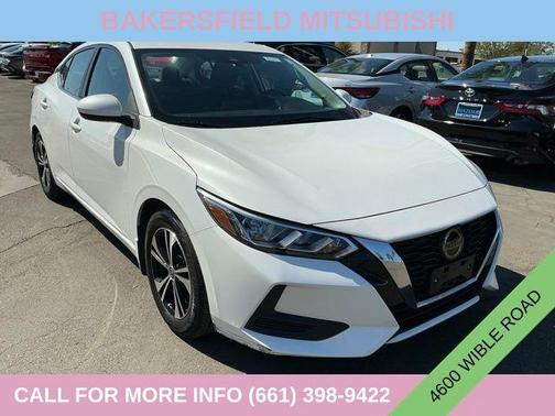 Aspen White Tricoat 2023 Nissan Sentra SV