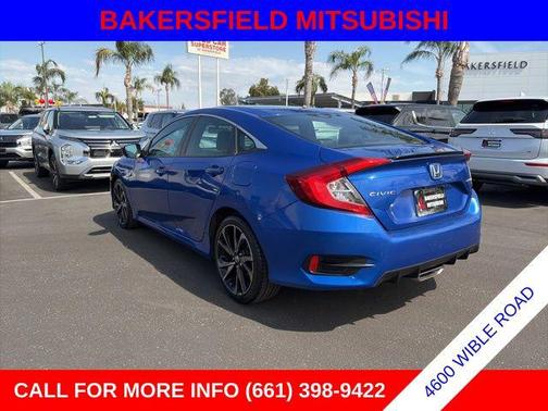 Blue 2021 Honda Civic Sport