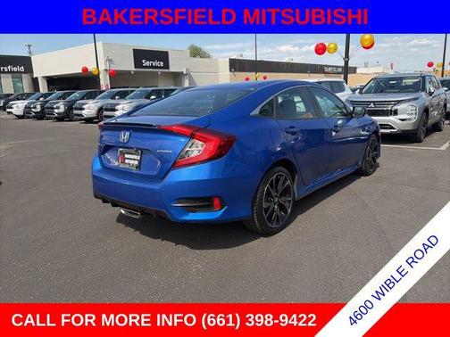 Blue 2021 Honda Civic Sport