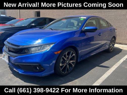 Blue 2021 Honda Civic Sport
