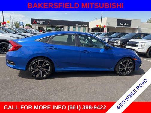 Blue 2021 Honda Civic Sport