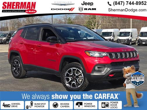 Red Hot Pearlcoat 2025 Jeep Compass Trailhawk