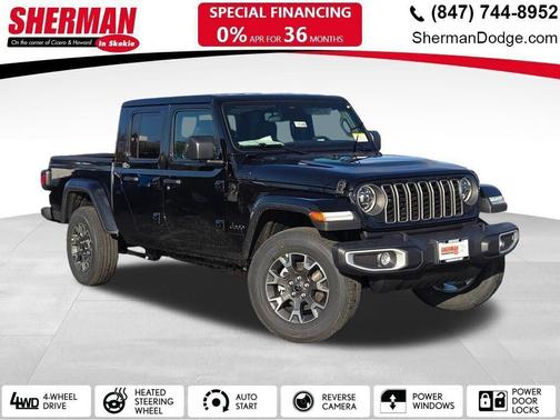 Black Clearcoat 2026 Jeep Gladiator Sahara 4x4