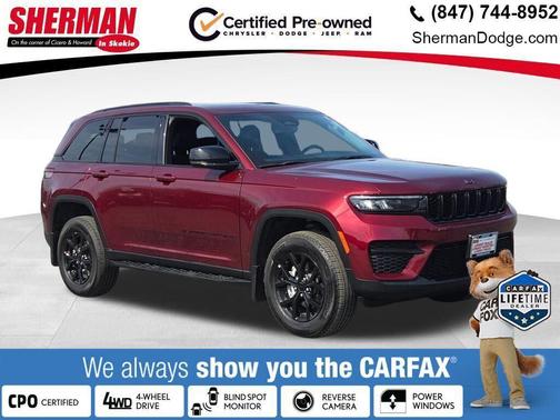 Velvet Red Pearlcoat 2024 Jeep Grand Cherokee Altitude