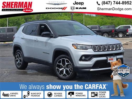 Silver Zynith Metallic Clearcoat 2025 Jeep Compass Limited
