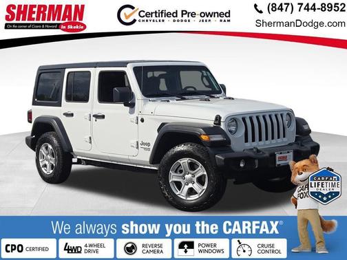Bright White Clearcoat 2018 Jeep Wrangler Unlimited Sport