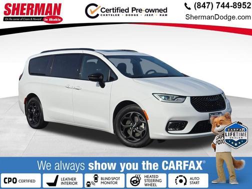 Bright White Clearcoat 2025 Chrysler Pacifica Hybrid Premium S Appearance Pkg