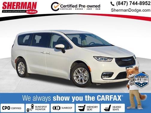 Bright White Clearcoat 2023 Chrysler Pacifica Touring L