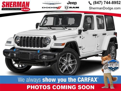 Bright White Clearcoat 2024 Jeep Wrangler 4xe Sahara