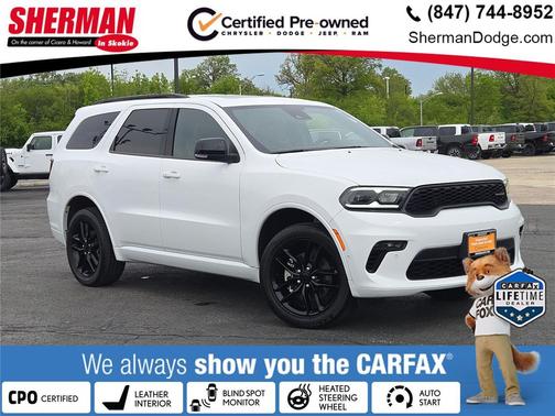 White Knuckle Clearcoat 2023 Dodge Durango GT Premium AWD