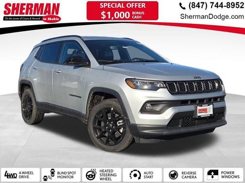 Silver Zynith Metallic Clearcoat 2026 Jeep Compass Latitude