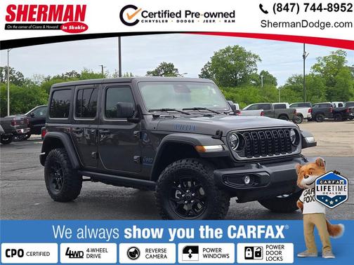 Granite Crystal Metallic Clearcoat 2025 Jeep Wrangler 4xe Willys