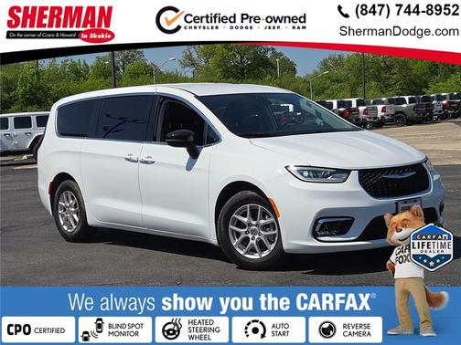 Bright White Clearcoat 2024 Chrysler Pacifica Touring L