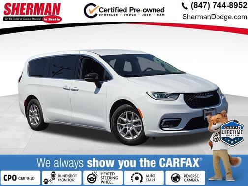 Bright White Clearcoat 2024 Chrysler Pacifica Touring L