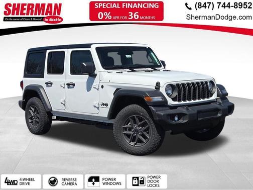 Bright White Clearcoat 2026 Jeep Wrangler Sport S