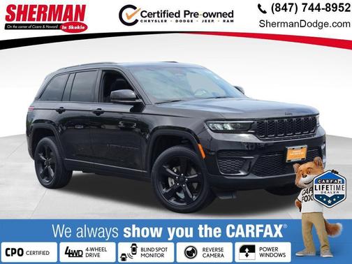 Diamond Black Crystal Pearlcoat 2024 Jeep Grand Cherokee Altitude